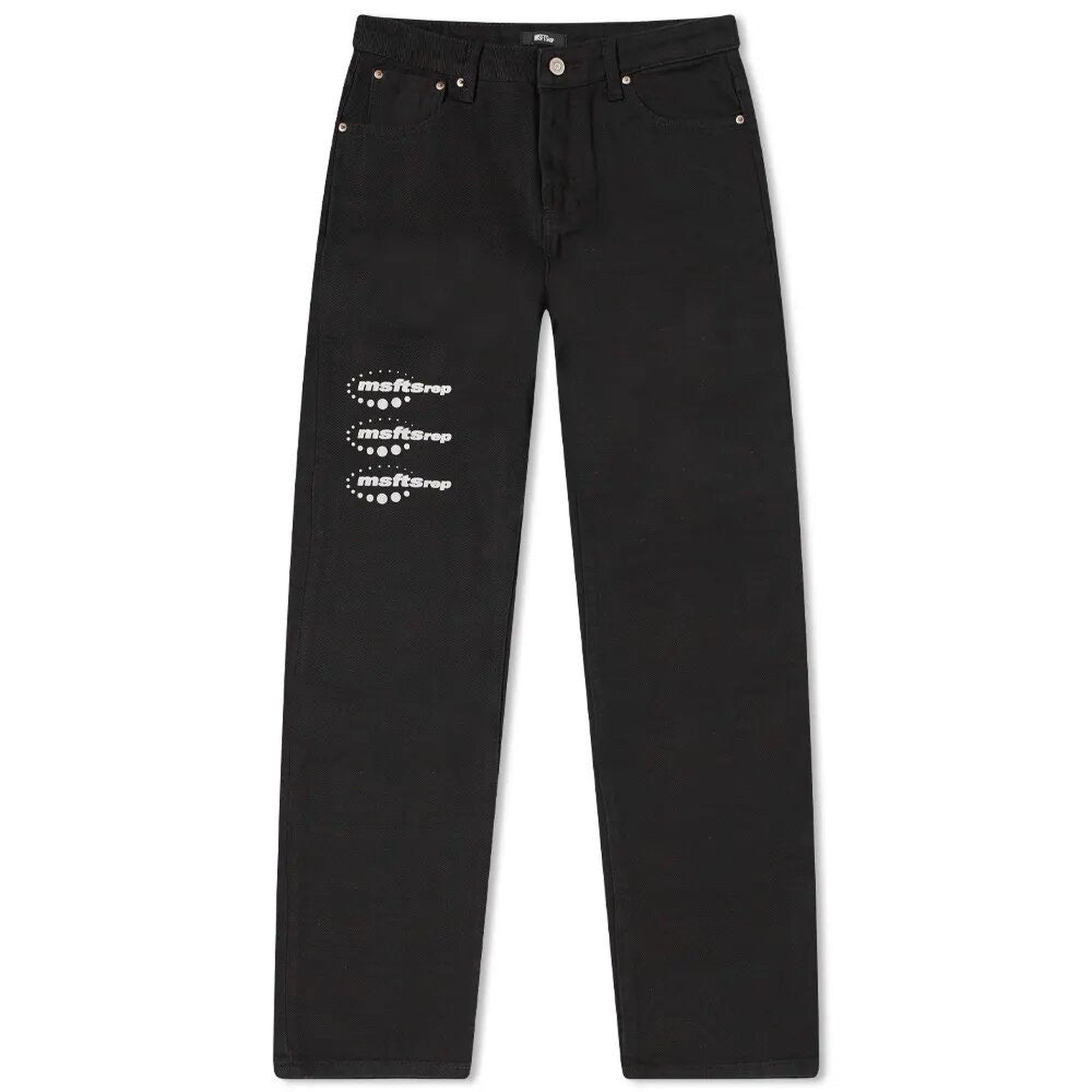 MSFTSrep | Triple Logo Jeans Black