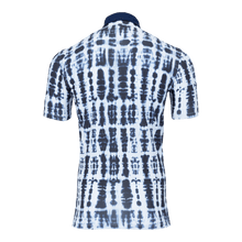 Men | Shibori Polo | Maltese Blue