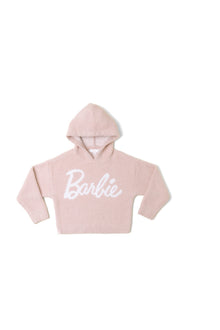 Youth | Cozychic Barbie Hoodie | Dusty Rose/White