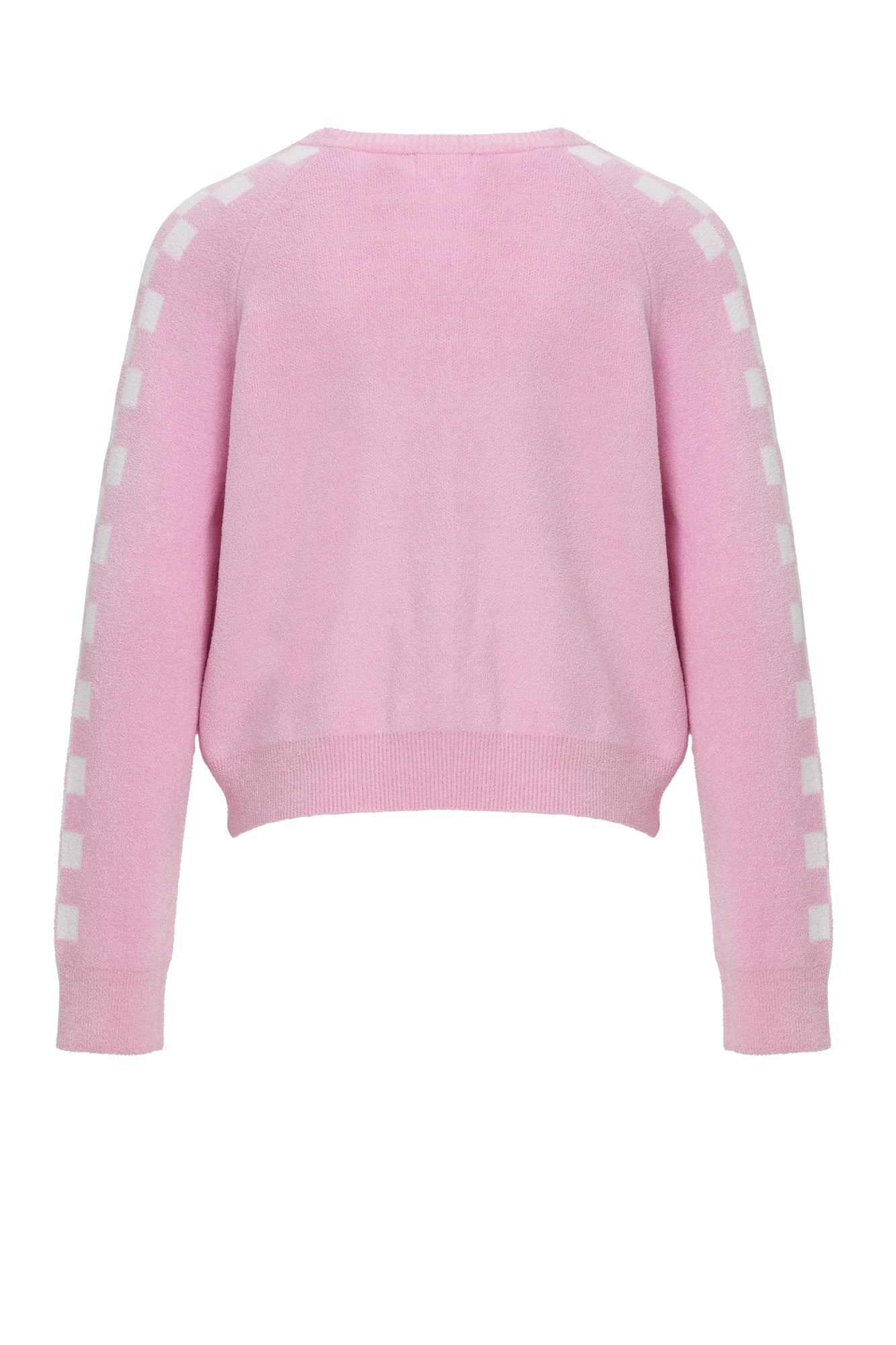 Youth | CozyChic Ultra Lite Checkered Barbie Pullover | Barbie Pink