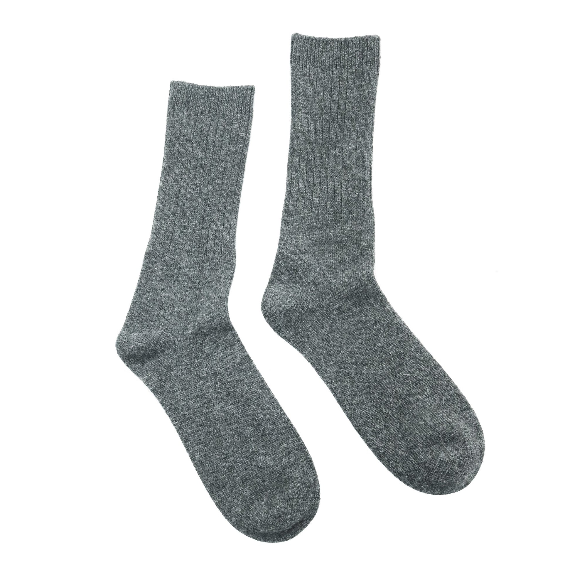 Cashmere Blend Socks | Medium Grey