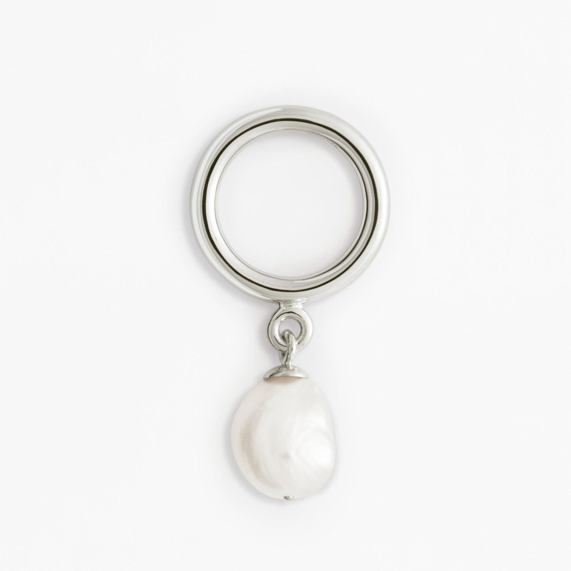 Nova Ring - High Polish | Silver | Freshwater Pearls
