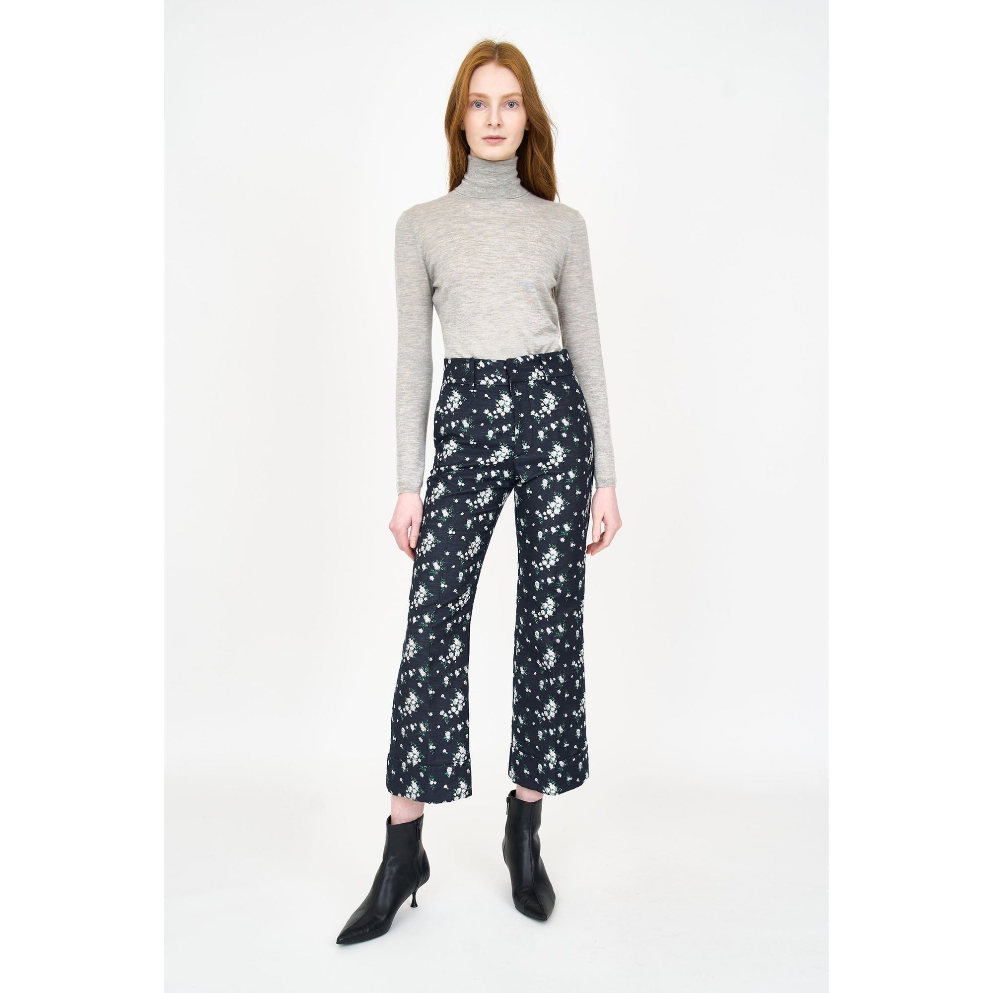 Mallory Pant | Floral Jacquard