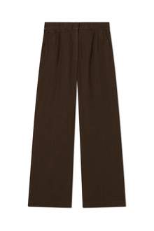 Marina Linen Trouser | Chestnut