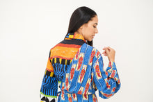 Stella Jean | Feather Print One Shoulder Wrap