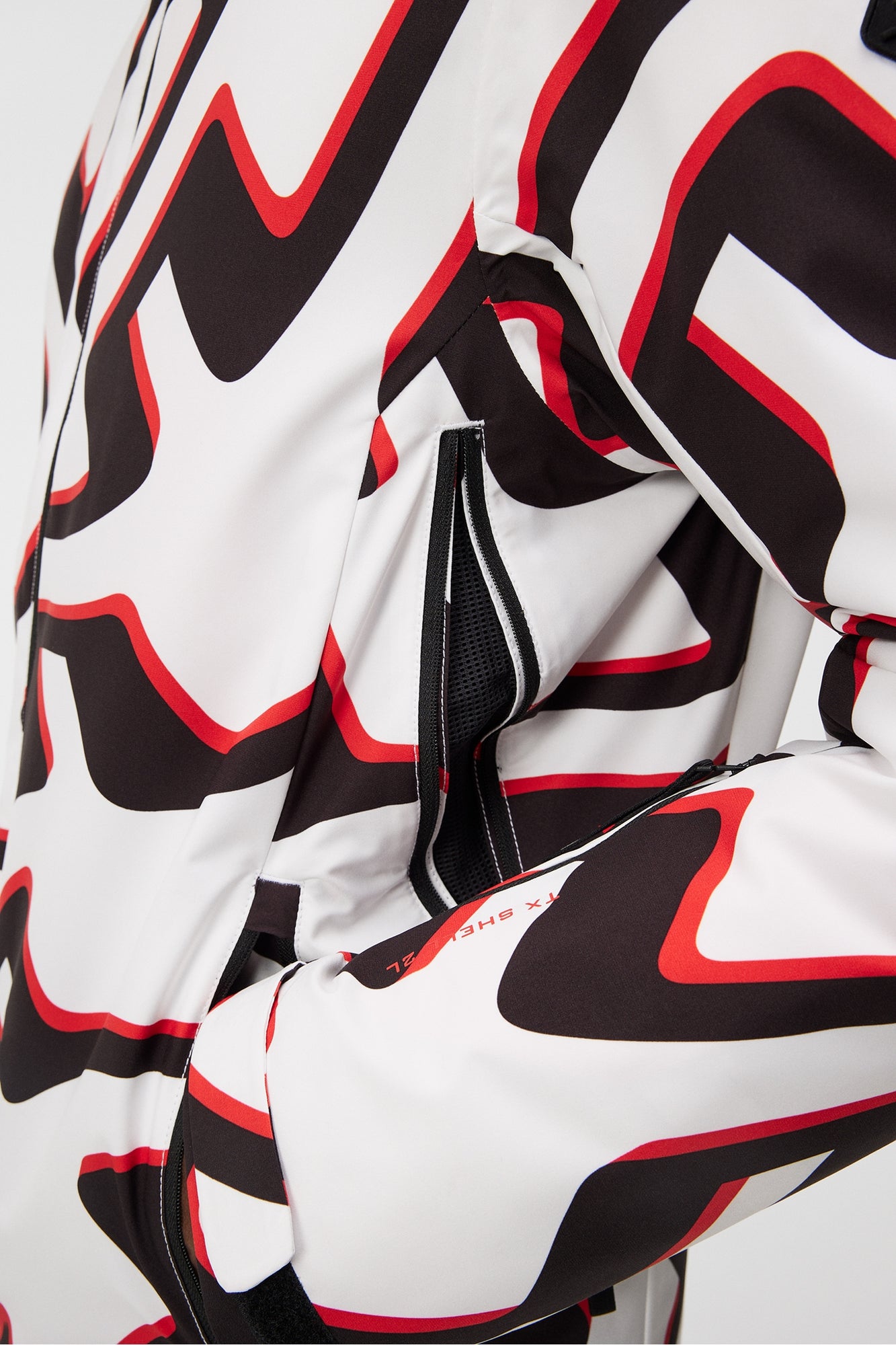 Men | Ace Jacket Printed | Bridge Wave Xl White