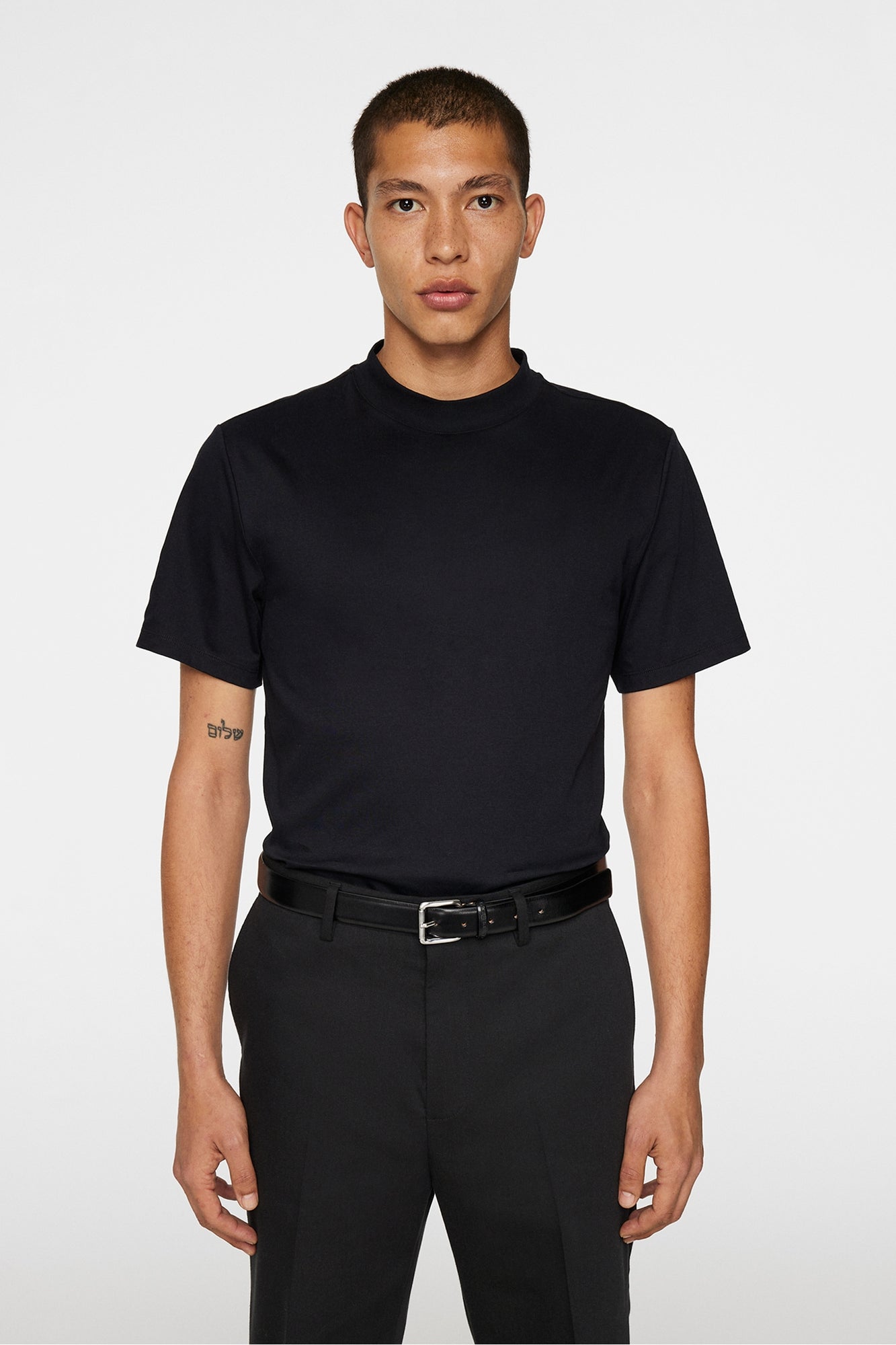 Men | Bill Leather Belt | Black (V1)