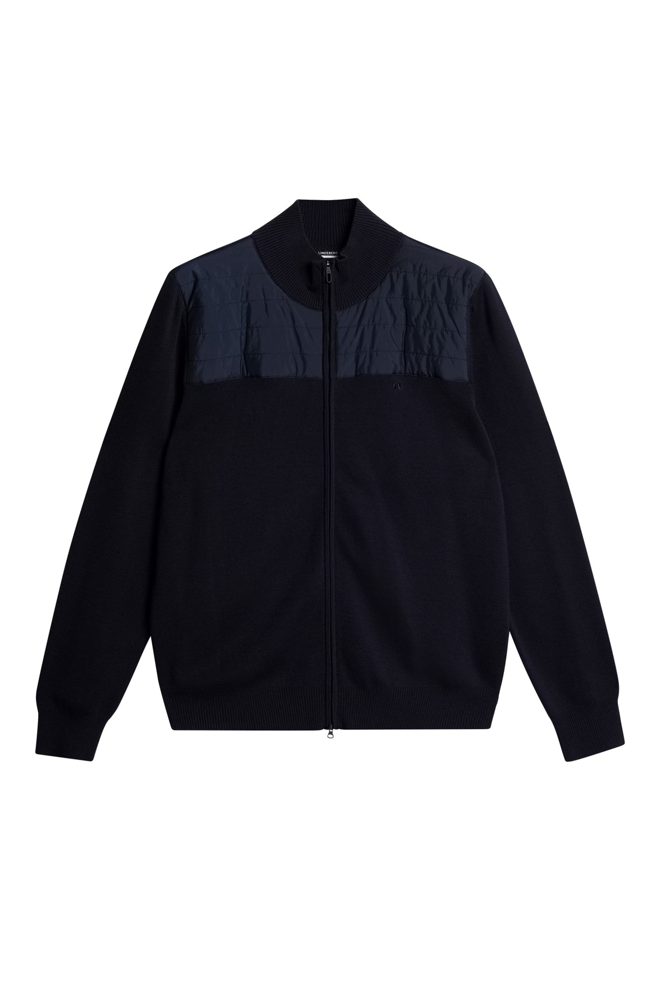 Men | Bridge Knitted Hybrid Sweater | JL Navy