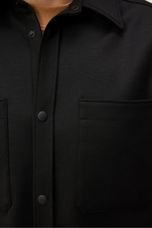 Men | Coen Double Face Overshirt | Black