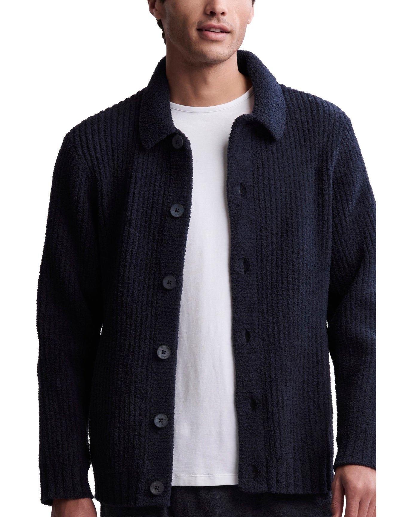 Men | Cozychic Elbow Patch Cardi | Indigo