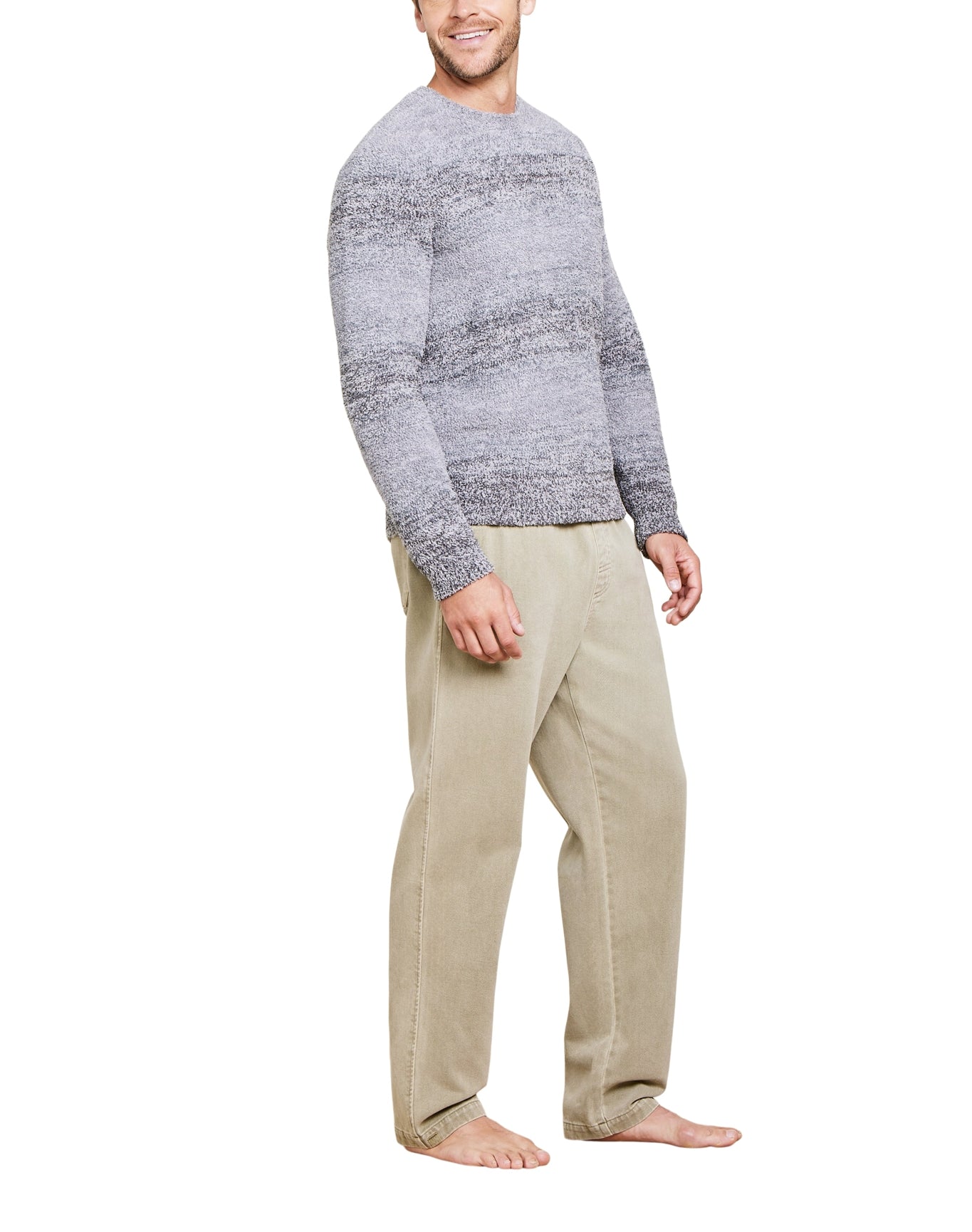 Men | Cozychic Ombre Pullover | Dark Gray Multi