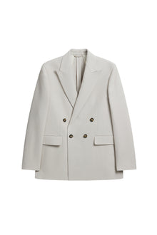 Men | David U Double Weave Blazer | Moonbeam