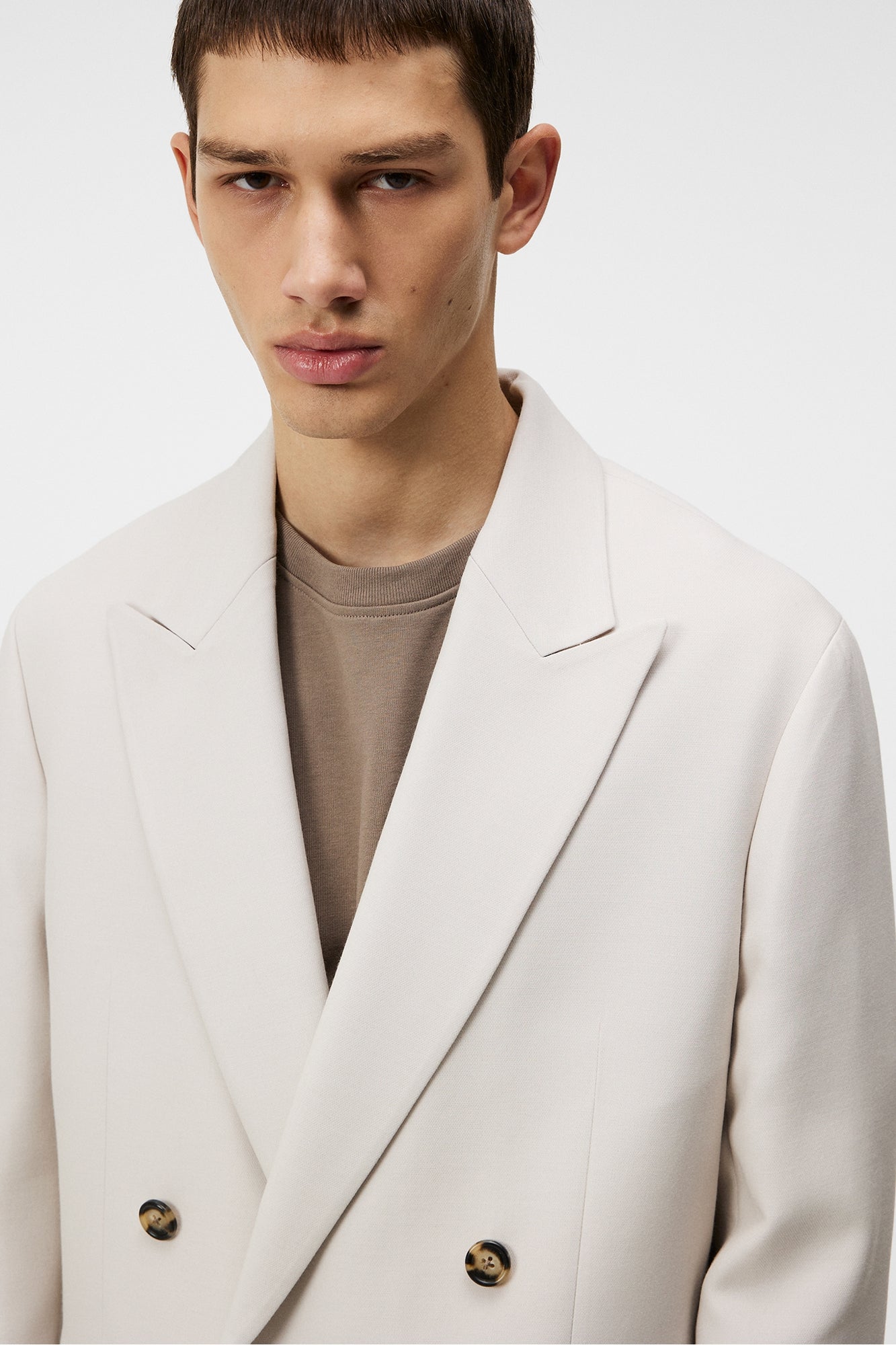 Men | David U Double Weave Blazer | Moonbeam