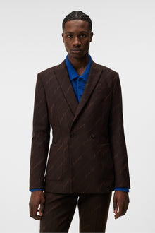 Men | Dries S Brown Stripe Blazer | Delicioso