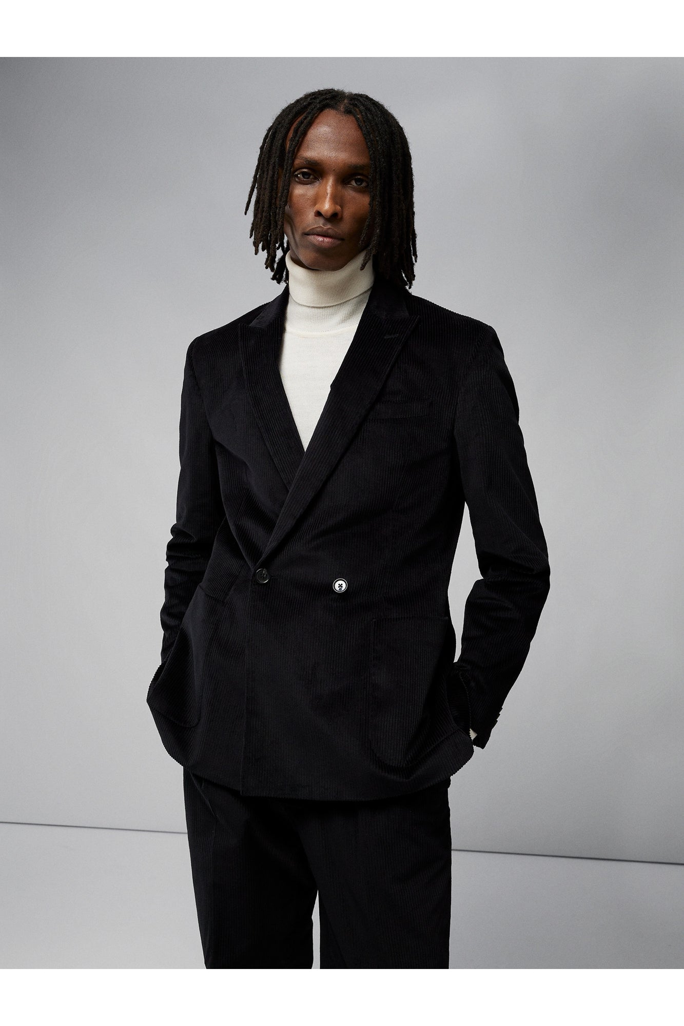 Men | Dries S Corduroy Blazer | Black