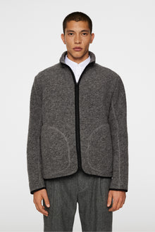 Men | Dustin Wool Fleece Jacket | Light Grey Melange