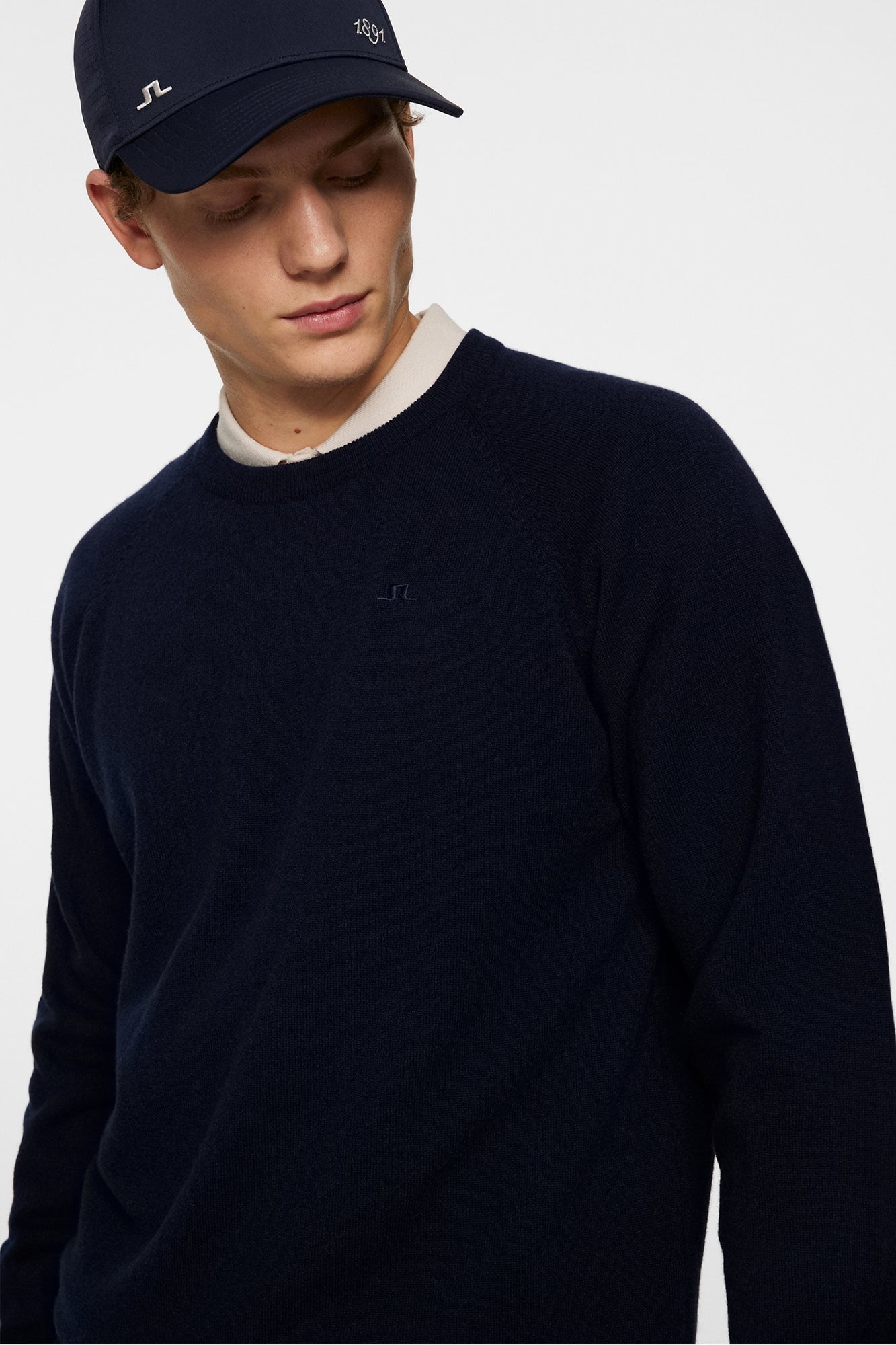 Men | Gary Cashmere Sweater | JL Navy