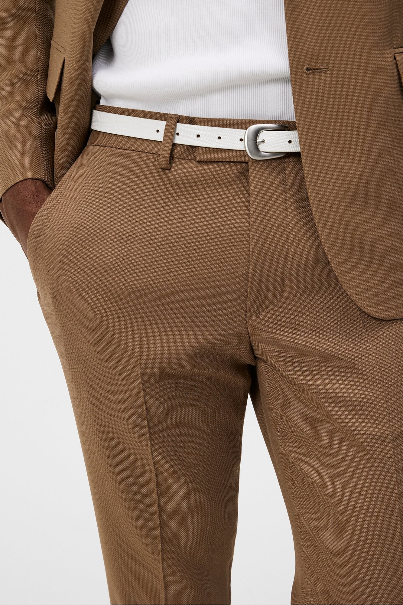 Men | Grant Active Hopsack Pants | Walnut