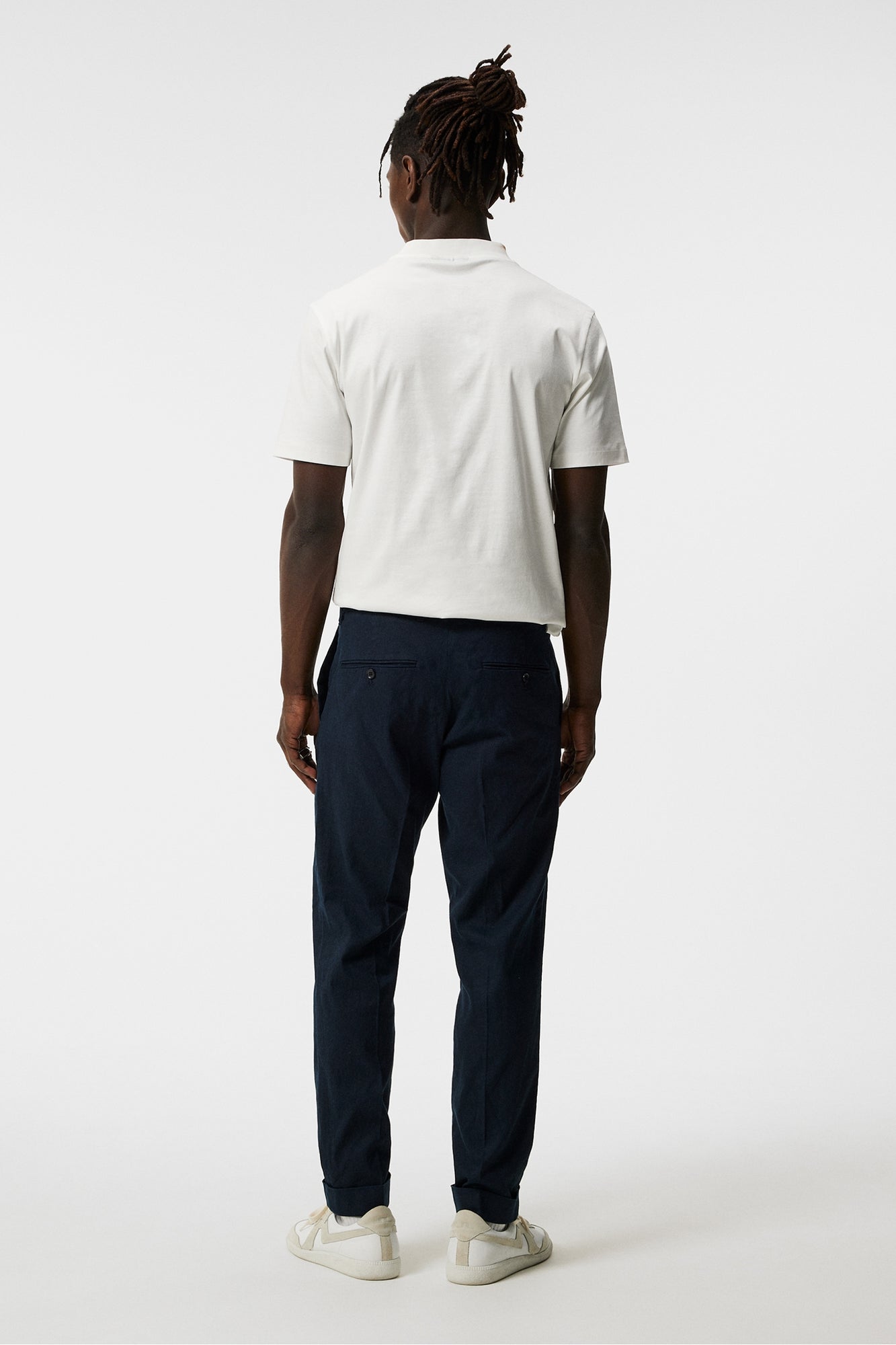 Men | Grant Linen Stretch Pants | JL Navy