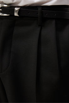 Men | Haij Double Pleat Pants | Black