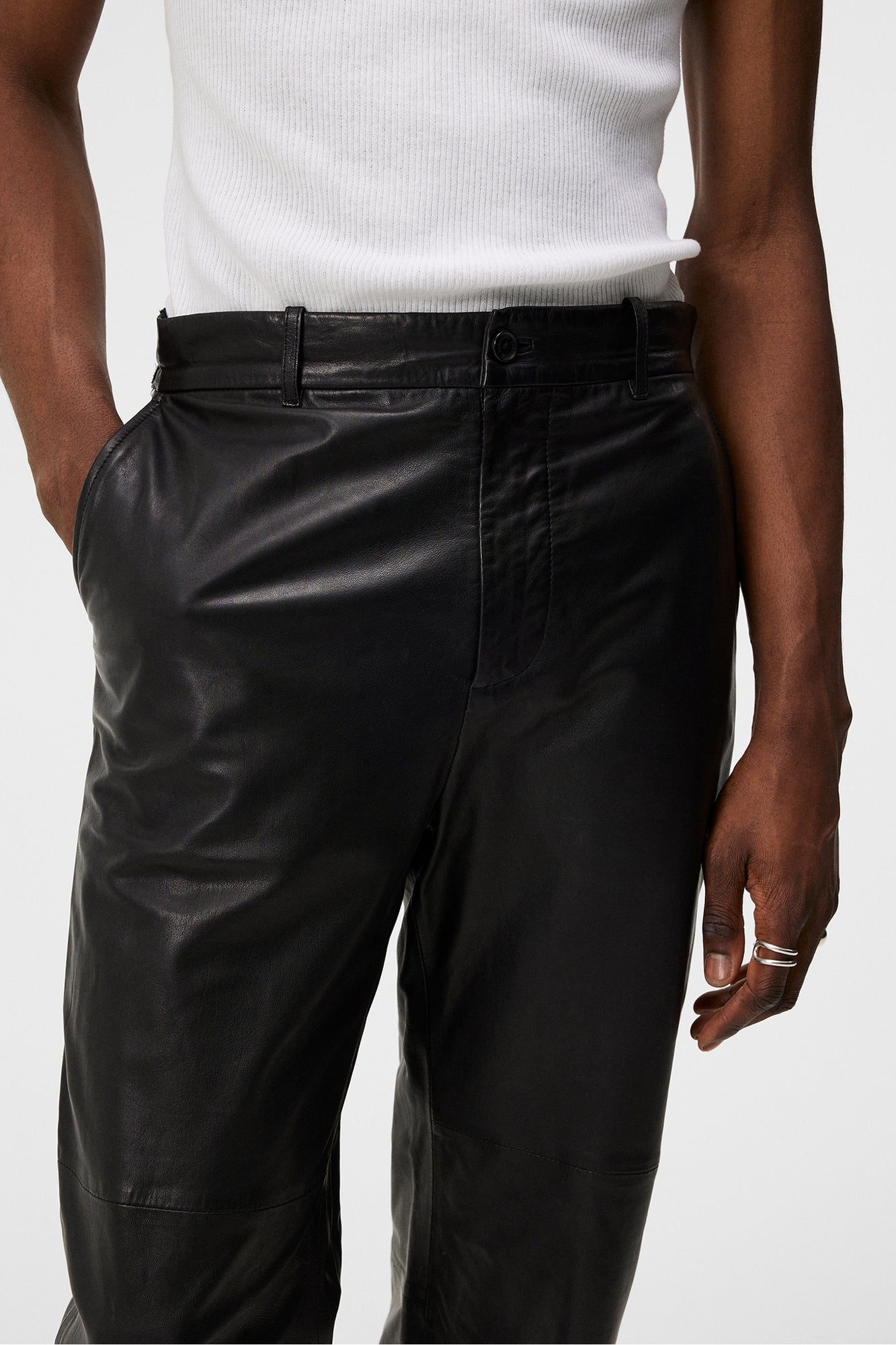 Men | Haij Leather Pants | Black