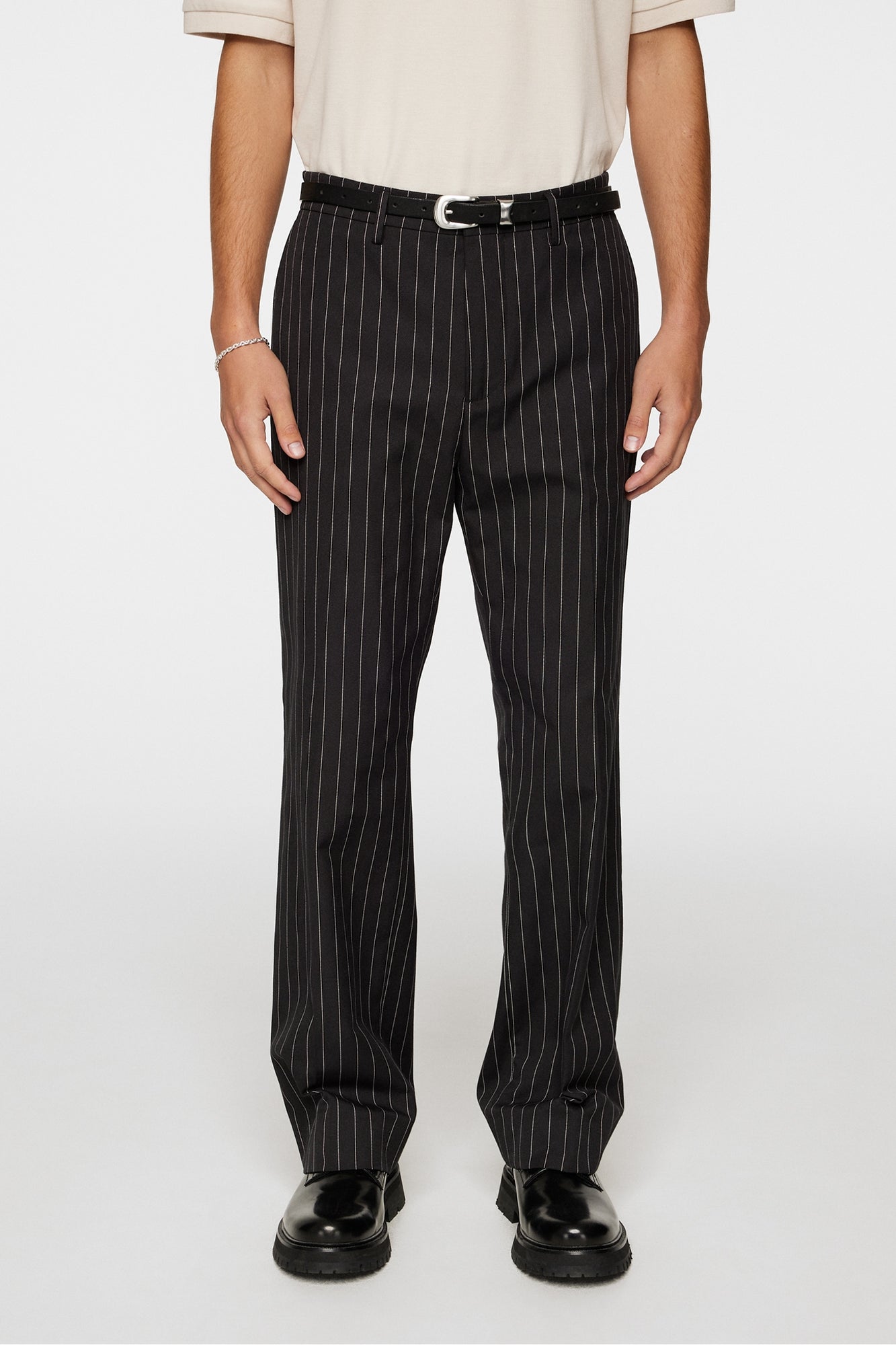 Men | Haij Pin Stripe Pants | Black