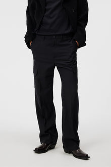 Men | Haij Wool Cargo Pants | Black
