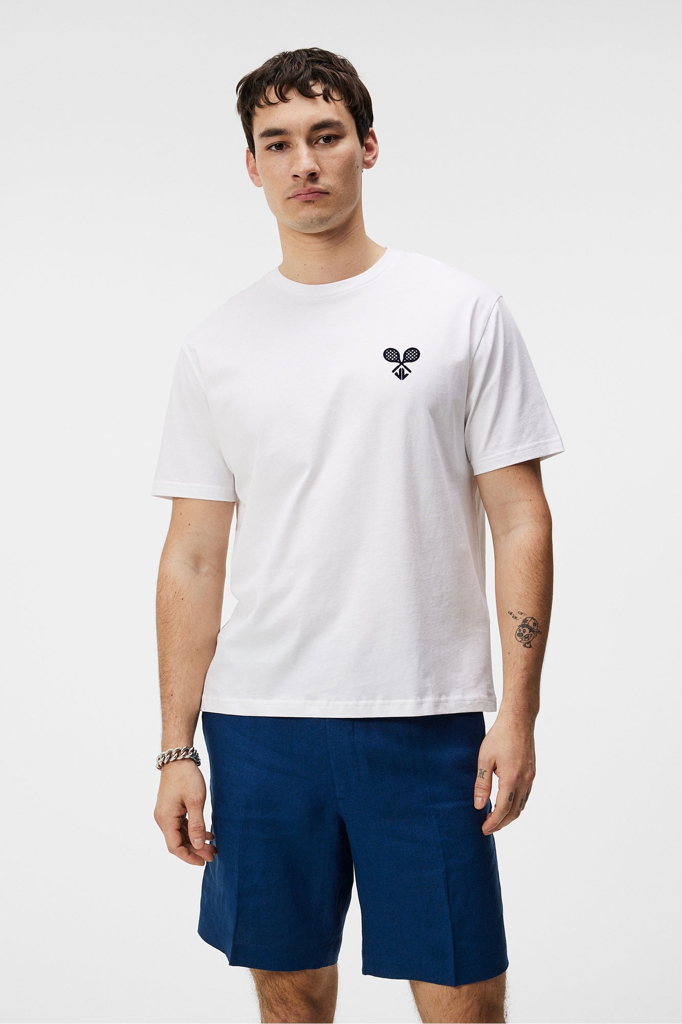 Men | Hale Logo Patch T-Shirt | White