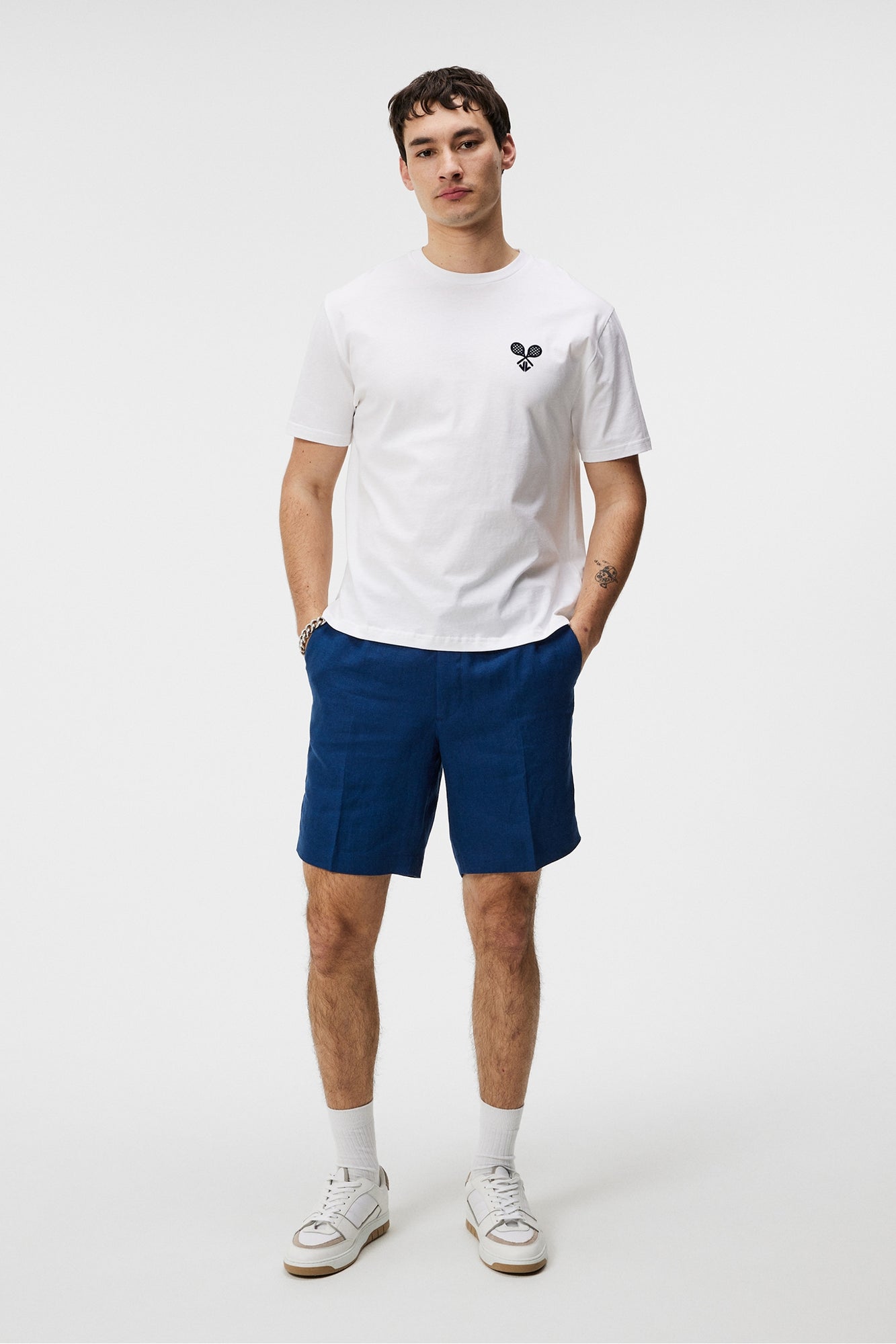 Men | Hale Logo Patch T-Shirt | White