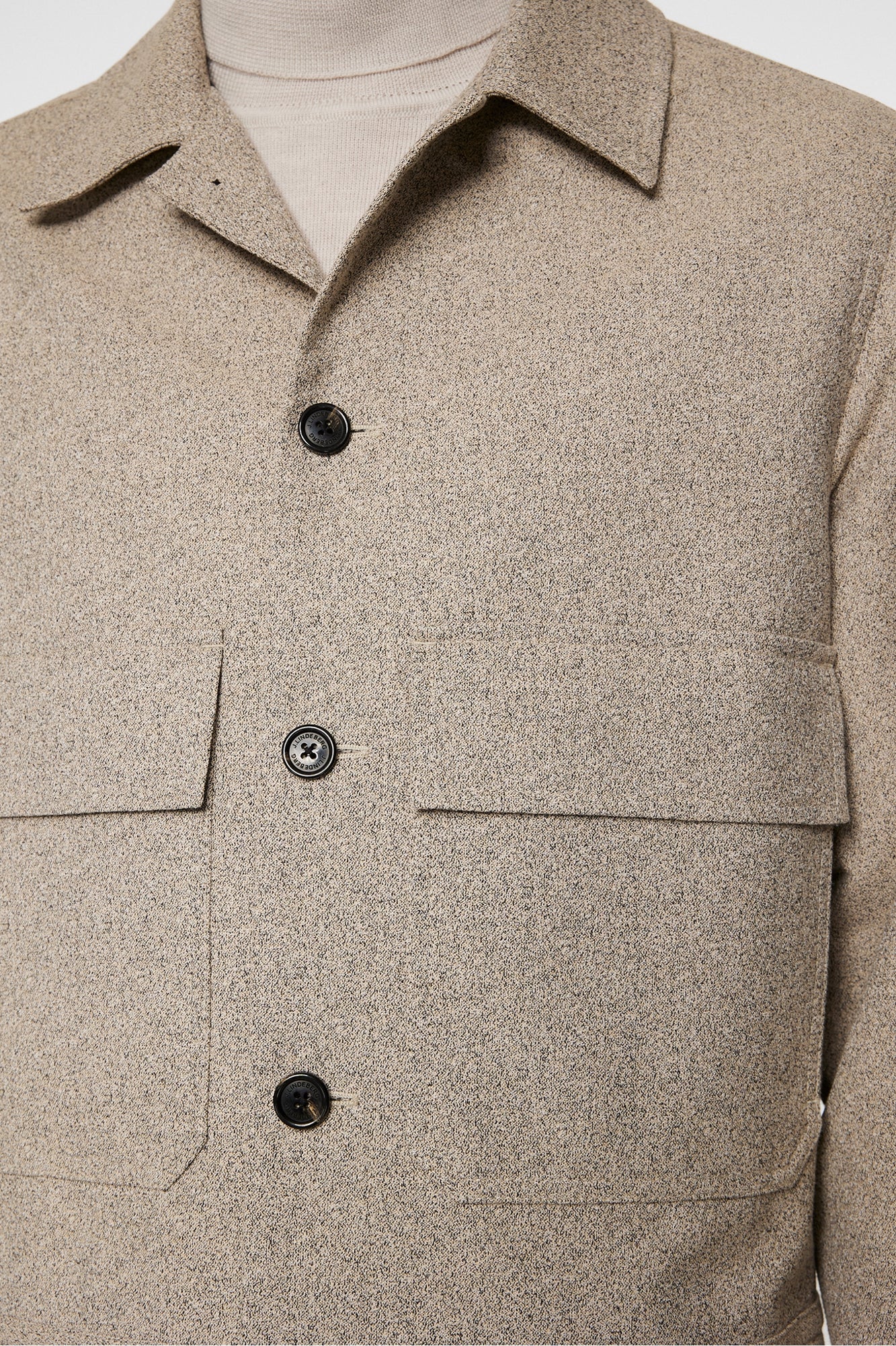 Men | Housten 2 Tone Overshirt | Moonbeam