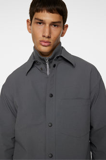 Men | Howard Tech Fleece Overshirt | Lava Smoke