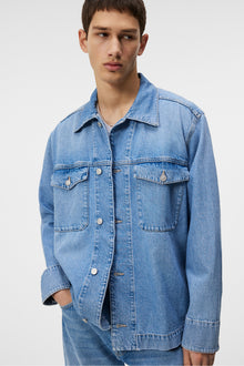Men | Hunt Washed Deniovershirt | Mid Blue