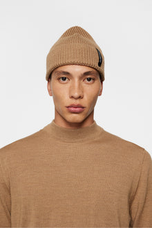 Men | Juan Merino Beanie | Tiger Brown Melange