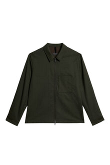 Men | Julius Flannel Overshirt | Forest Green