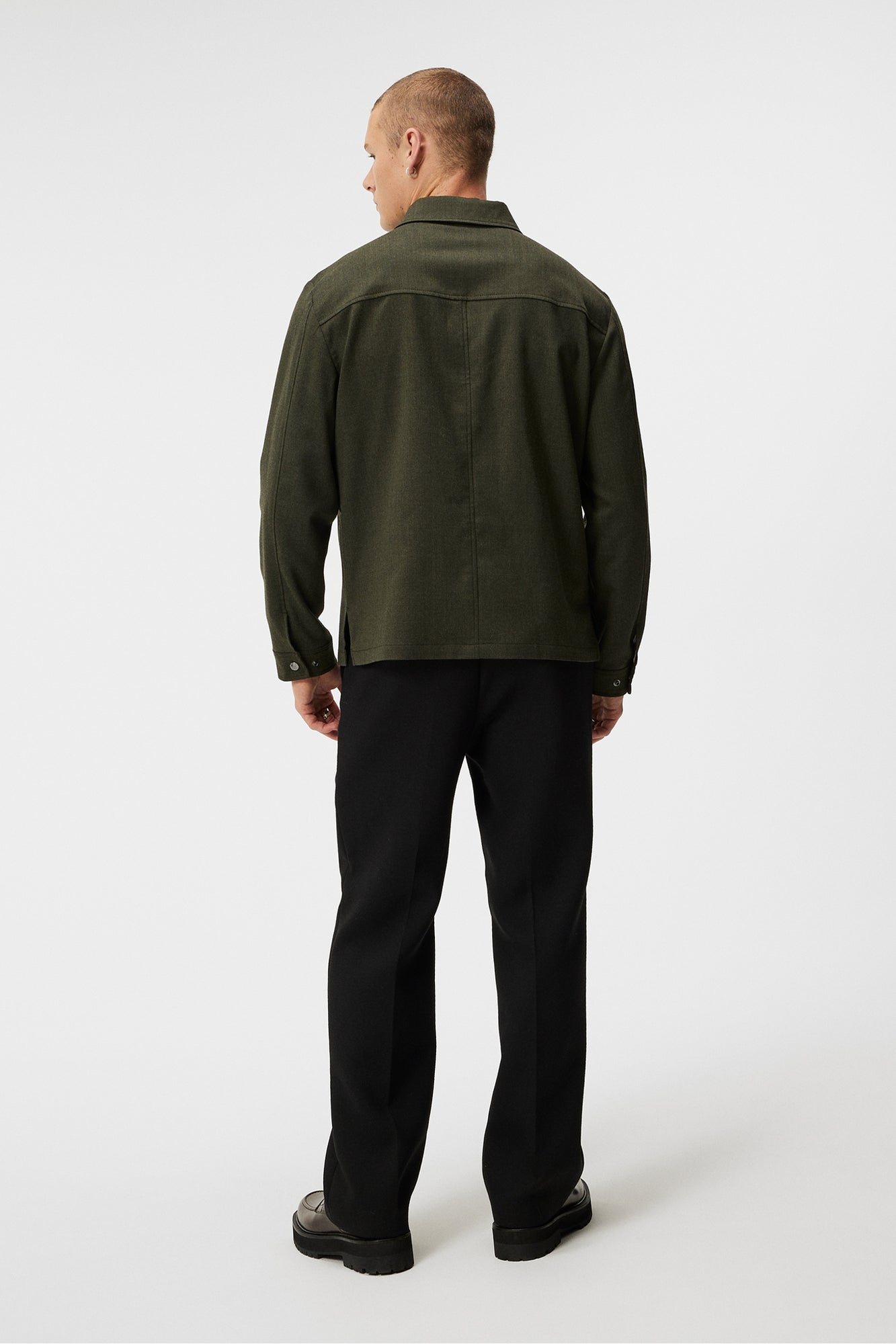 Men | Julius Flannel Overshirt | Forest Green