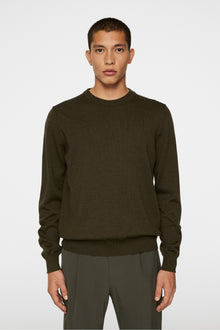 Men | Keane Merino Creneck Sweater | Forest Green