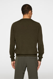 Men | Keane Merino Creneck Sweater | Forest Green