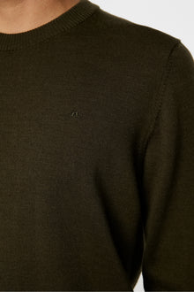 Men | Keane Merino Creneck Sweater | Forest Green