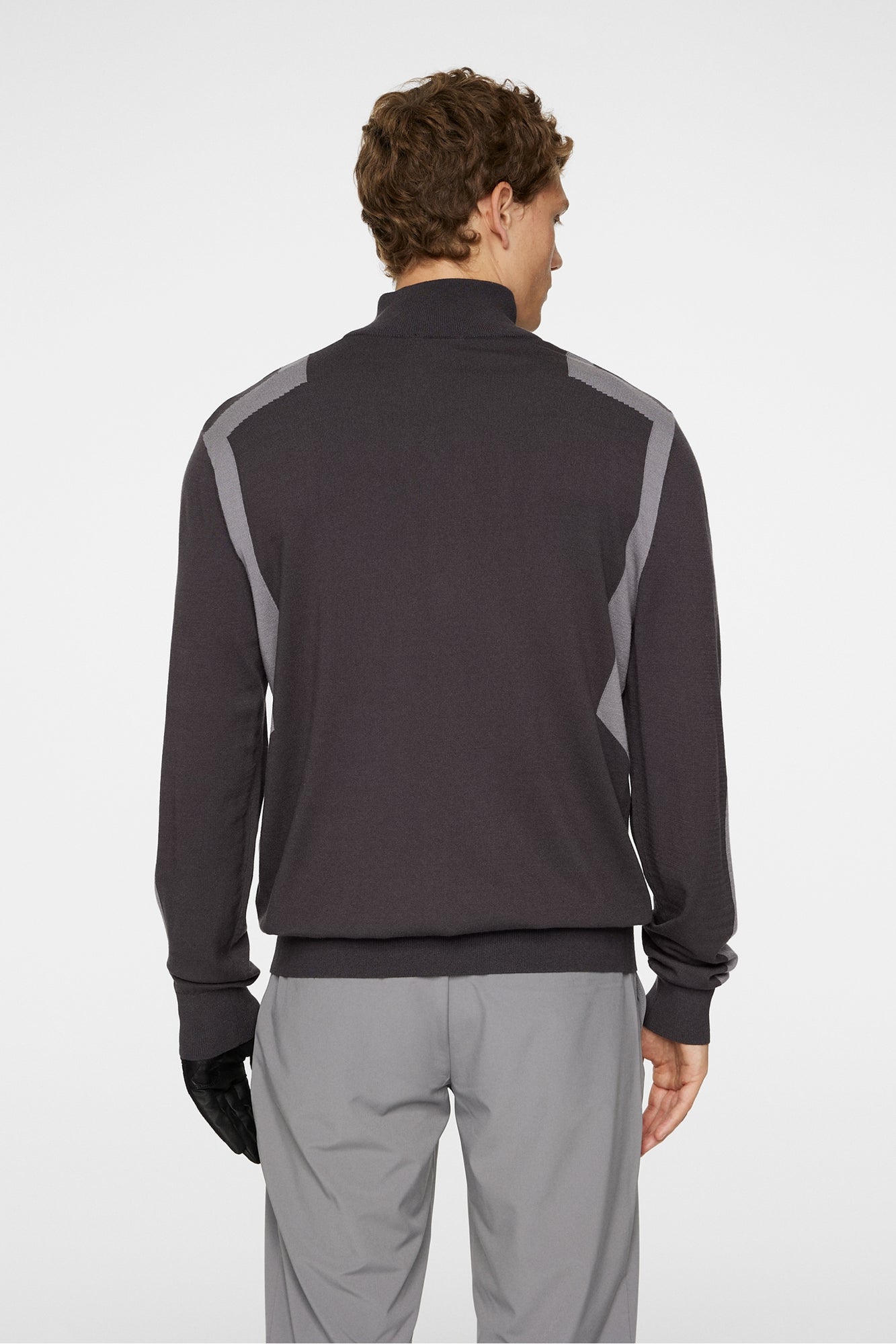 Men | Kendrick Knitted Zip Sweater | Asphalt