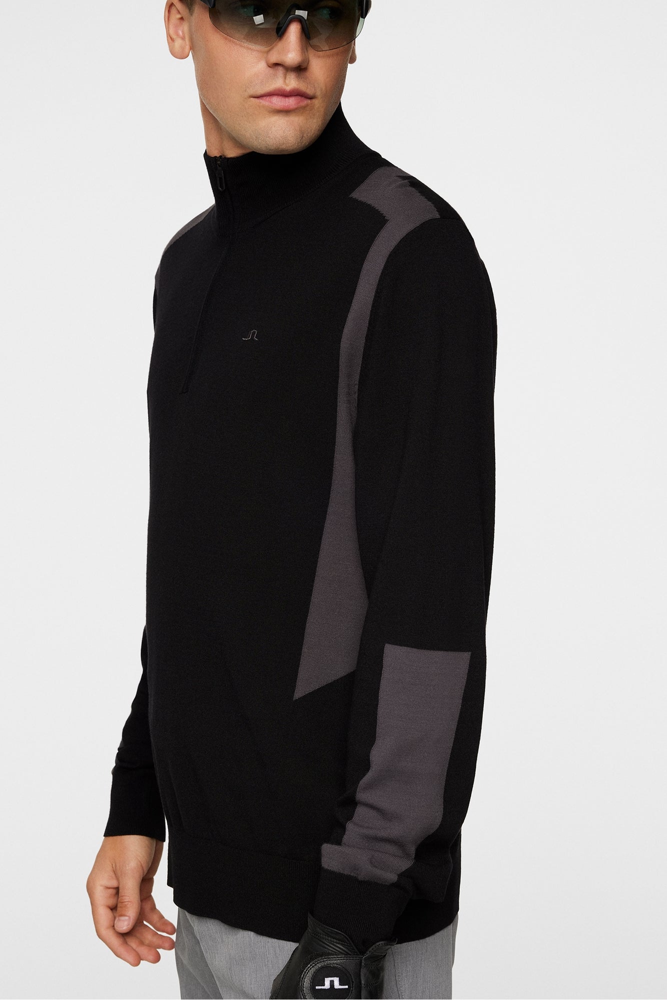 Men | Kendrick Knitted Zip Sweater | Black
