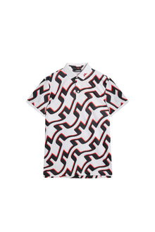 Men | Kv Regular Fit Print Polo | Bridge Wave White