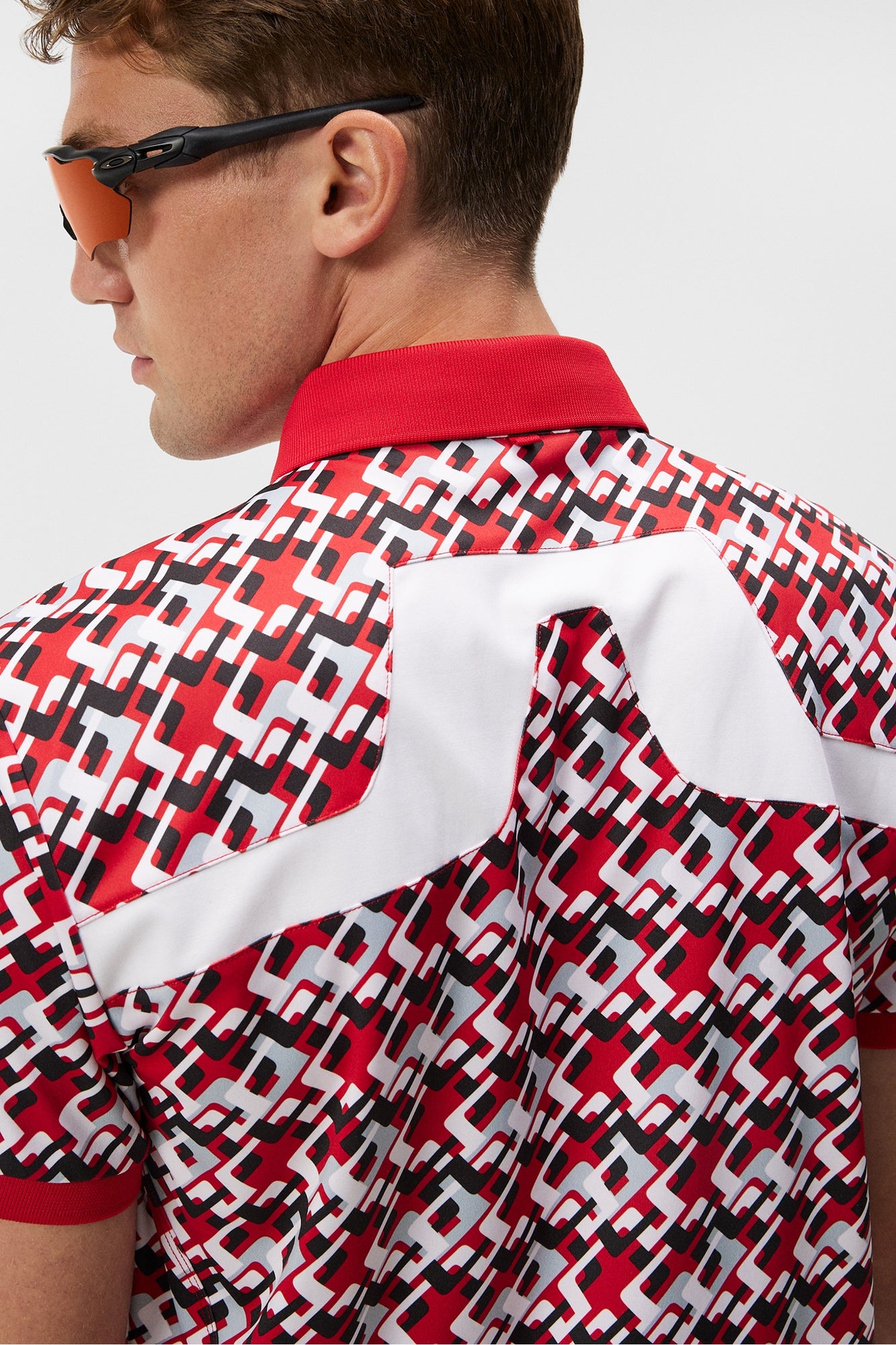 Men | Kv Regular Fit Print Polo | Micro Bridge Cherry