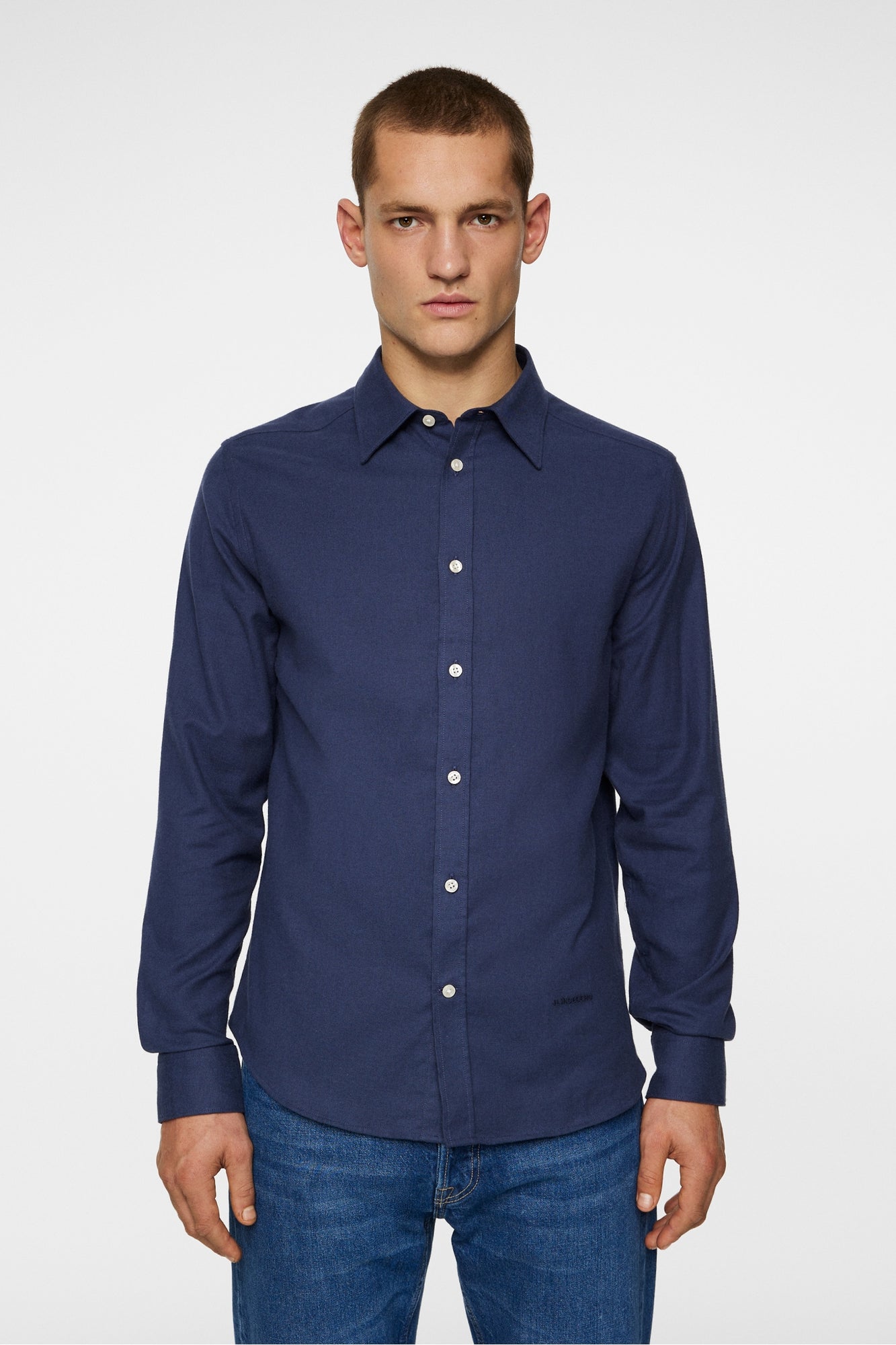 Men | Light Flannel Slishirt | JL Navy (V1)