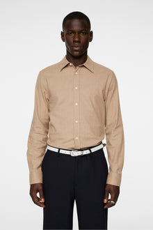 Men | Light Flannel Slishirt | Tiger Brown