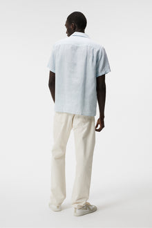 Men | Linen Melange SS Reg Shirt | Drea | Dream Blue