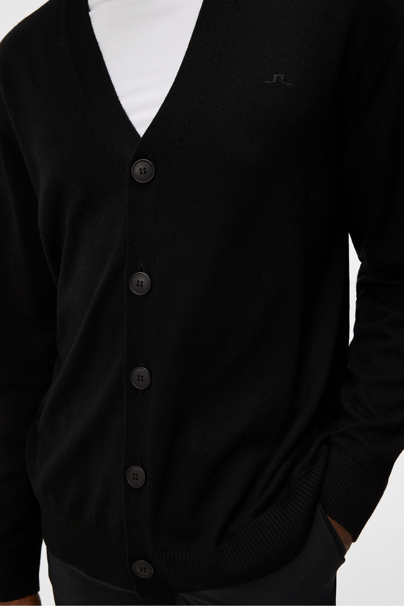 Men | Lucas Knitted Cardigan | Black (V2)