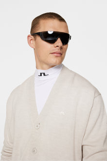 Men | Lucas Knitted Cardigan | Moonbeam