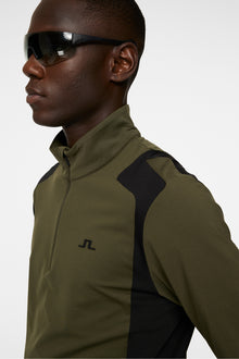 Men | Lukas Quarter Zip Mid Layer | Forest Green