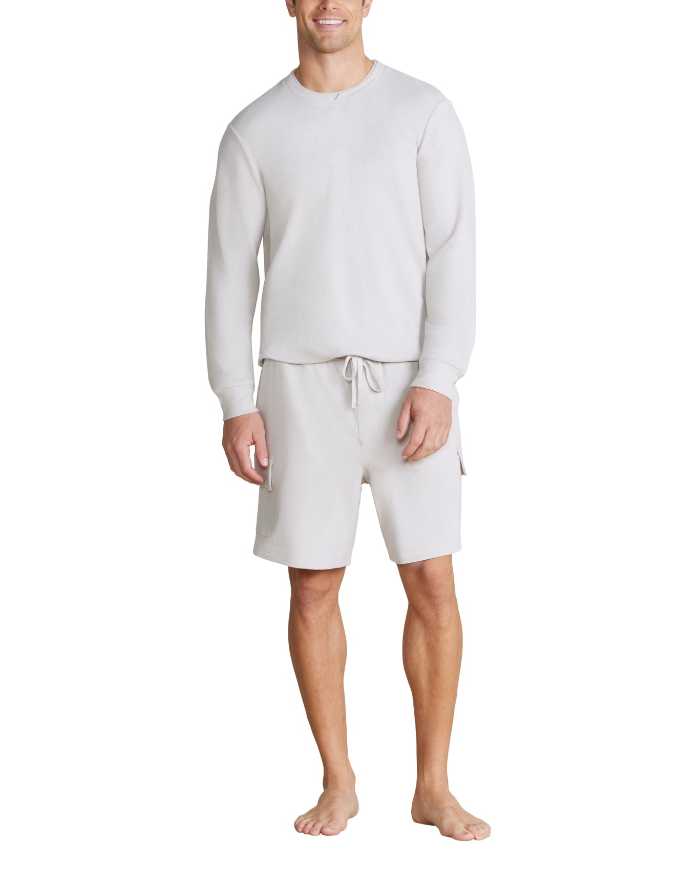 Men | MC Brushed Fleece Cargo Short | Silver