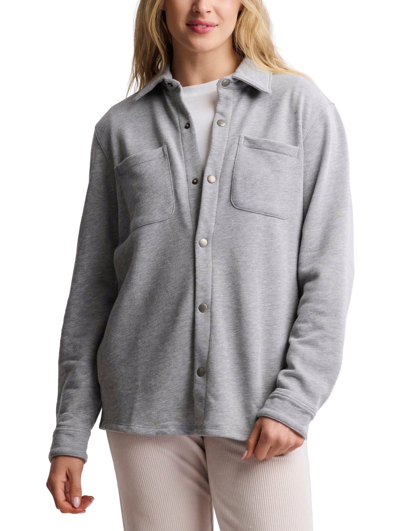 Men | MC French Terry Shacket | He Gray